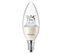 Philips LED Warm Glow E14 Small Edison Screw Dimmable Candle Light Bulb, 6 W (40 W) - Warm White