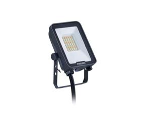 Philips Ledinaire All-in LED Floodlight 10W 1100-1200lm - 3000K/4000K/6500K Selectable CCT, IP65 Outdoor Security Light, 110° Beam, IK07, Grey, Adjustable Bracket