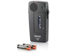 Philips LFH0388 Analogue Dictation Recorder, voice activation, internal battery recharge, slide switch operation, sensitivity switch, charcoal