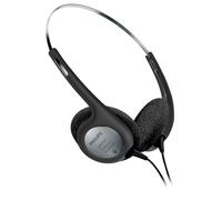 Philips LFH2236 Stereo Headphones for dictation and playback devices with 3.5mm jack, ear pads, black / silver