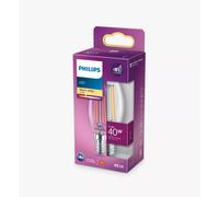 Philips Light Bulb LED Candle Filament Screw E14 Warm White 40W Non-Dimmable