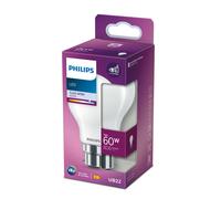 Philips Light Bulb LED Globe Frosted Bayonet B22 Cool White 60W Non-Dimmable