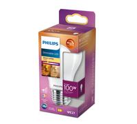 Philips Light Bulb LED Globe Frosted Screw E27 Warm White 100W Dimmable
