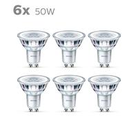 Philips Light Bulb LED Spotlight Pin Base GU10 Warm White 50W Non-Dimmable 6pcs