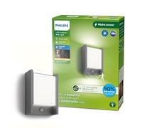 Philips LED wall light Arbour UE, sensor, 2,700 K