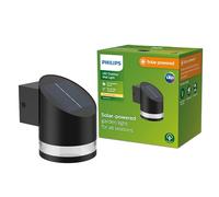 Philips Lighting Fyve Oudoor Solar Path Light, 1.5W, 2700K, Black, IP44 Weatherproof