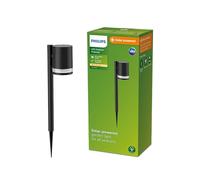 Philips Fyce Solar Powered Garden Spot Light, Black