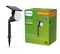 Philips Lighting Nysil Outdoor Solar Security Light 8.7W, 5000K, Black, IP44 Weatherproof