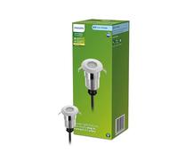 Philips Lighting Spore GardenLink Low-Voltage Outdoor Ground 1x1W, Silver, 24V, IP67 Waterproof