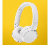 Philips TAH4209WH/00 Lightweight Wireless Bluetooth On-Ear Headphones - Up to 55h Playtime, White