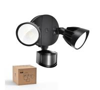 Philips Lihgt 44W 4200LM Outdoor Security LED with PIR Motion Sensor Daylight Flood Light 5000K IP65 Waterproof Sunset Sunrise 2 Heads 4 Modes