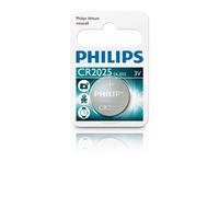 Philips Lithium Button Cell Battery 3V, CR2025, DL2025, 10 Batteries