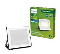 Philips Lois Outdoor Floodlight, 30W, Black | Powerful White Light, 3000K, 2700lm, IP65 Weather-Proof, Durable, Long 15000 Hrs Lifetime, Frameless Design