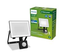 PHILIPS Lois Outdoor Floodlight with Sensor, 20 W, 3000 K, Black