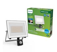 PHILIPS Lois UltraEfficient Outdoor Floodlight, with Motion Sensor, 24 W, 3000 K White Light, Anthracite