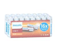 Philips Longlife Batteries - AA - 16 pieces
