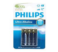 Philips LR03E4B Alkaline Batteries - Battery, 1.5 V, 1.05 cm, 4.55 cm, 12 g, AAA)