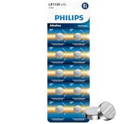 PHILIPS LR1130 Battery 10 Pack L1154F Batteries AG10 Button Cell Battery | Long Lasting LR1130 Battery For, Calculators, Watch Batteries, Laser Pointers, Digital Thermometers And Much More