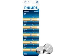 PHILIPS LR41 Button Batteries 5 Pack AG3, 394 Watch Battery, LR41 Battery. | Long Lasting Alkaline LR41 Batteries For Watches, Remote Controls, Lasers, Scales, Thermometers, (Names vary on manufacturer)