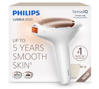 Philips Lumea 8000 IPL Hair Removal Device - Long-Lasting Salon-Like Laser Hair Removal Alternative, Easy Home Use, Medical Grade Safety, 2 Attachments for Body and Face, BRI873/02