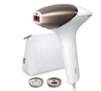 Philips Lumea 8000 IPL Hair Removal Device, SmartSkin Sensor, 2 Intelligent Attachments for Body & Face, App Connectivity, Corded Use, Rose Gold, BRI945/00
