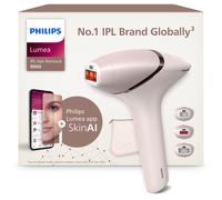 Philips Lumea 9900 Series, IPL Hair Removal Device, Laser Hair Removal Alternative, SenseIQ and SkinAI Technology, 3 Attachments for Body, Face and Precision Areas, Corded & Cordless Use, BRI953/02