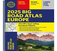Philip's Maps 2025 Philip's Big Road Atlas of Europe Spiral bound Book Philip's Maps Multicolor