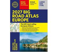 Philip's Maps Philip's 2027 Big Road Atlas of Europe Paperback Book Philip's Maps Multicolor
