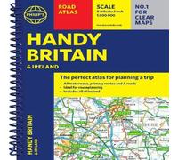 Philip's Maps Philip's Handy Atlas Britain : Spiral A5 Paperback Book Philip's Maps Multicolor