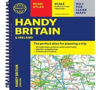 Philip's Maps Philip's Handy Atlas Britain Spiral bound Book Philip's Maps Multicolor
