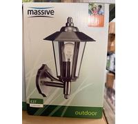 Philips Massive Outdoor Wall Up Lantern Galveston Stainless Steel