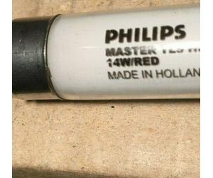 PHILIPS MASTER Fluorescent Lamp TL5 HE 14W/RED RED LIGHT RED G5