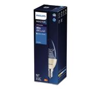 Philips Master LED Diamond Spark Candle DimTone 5.5W E14 (SES) Warm Glow Dimmable Candle Bulb, Incandescent Effect, Energy Saving LED, Long Life, Clear Finish, Home & Decorative Lighting