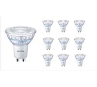 PHILIPS Master Value LEDspot 6.2W GU10 3000k (Neutral White) 120 Degree Beam Angle - 10 Pack