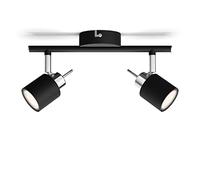 Philips Meranti Surfaced spot GU10 2X Black