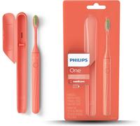Philips One Battery Electric Toothbrush in Miami Coral Orange - HY1100/01