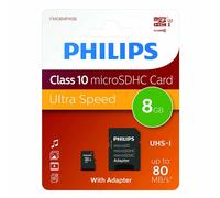 Philips Micro SDHC Memory Card Class 10 With Adapter - 8GB