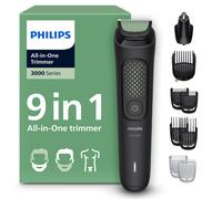 Philips Multigroom 3000 Series All-in-One 9-Piece Trimmer - Shaver and Clipper for Beard, Nose, Hair, and Body, Self-Sharpening Skin-Friendly Blades,