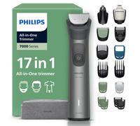 Philips Multigroom 7000 Series All-in-One 17-Piece Trimmer - Shaver and Clipper for Beard, Nose, Hair, and Body, Self-Sharpening Full Metal Blades, 2