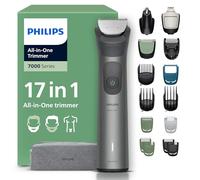 Philips Multigroom 7000 Series All-in-One 17-Piece Trimmer - Shaver and Clipper for Face, Head & Body, Self-Sharpening Full Metal Blades, 26 Length Settings (0.5-20 mm), Model MG7961/15