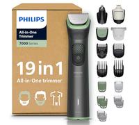 Philips Multigroom 7000 Series All-in-One 19-Piece Trimmer - Shaver and Clipper for Beard, Nose, Hair, and Body, Self-Sharpening Full Metal Blades, 26 Length Settings (0.5-20 mm), Model MG7962/30