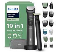 Philips Multigroom 9000 Series All-in-One 19-Piece Trimmer, Shaver & Clipper + OneBlade Trimmer for Men - All-Over Grooming Set for Face, Head & Body, 27 Length Settings (0.2-20 mm), MG9556/15
