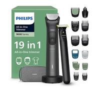 Philips Multigroom 9000 Series All-in-One 19-Piece Trimmer, Shaver & Clipper + OneBlade Trimmer for Men - All-Over Grooming Set for Face, Head & Body, 27 Length Settings (0.2-20 mm), MG9556/15