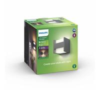 Philips myGarden Arbour LED Outdoor Up and Down Wall Light [Anthracite] 2 x 4.5 W LED Light. For Garden and Patio Lighting
