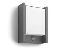 Philips myGarden Arbour LED Outdoor Wall Light with Motion Sensor [Anthracite] 1 x 6 W Integrated LED Light, for Garden and Patio Lighting