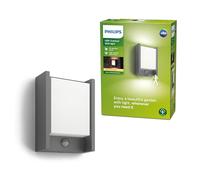 Philips myGarden Arbour LED Outdoor Wall Light with Motion Sensor [Anthracite] 1 x 6 W Integrated LED Light, For Garden and Patio Lighting