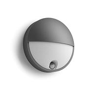 Philips myGarden Capricorn LED Outdoor Wall Light with Motion Sensor. [Anthracite] 1 x 6 W Integrated LED Light. For Garden and Patio Lighting