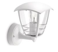 Philips myGarden Creek Outdoor Wall Light (Requires 1 x 60 W E27 Bulb), White
