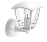Philips myGarden Creek Outdoor Wall Light (Requires 1 x 60 W E27 Bulb), White