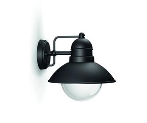 Philips myGarden Hoverfly Vintage Wall Lantern, 1 x 60 W 230 V Bulb - Black